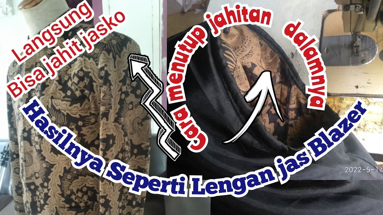 Trik memasang lengan jasko supaya hasilnya bagus dan memuaskan #pemula #sewing
