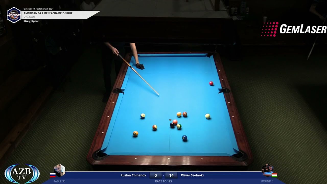 2021 American 14.1 Straight Pool Championship - Ruslan Chinakhov vs Oliver Szolnoki