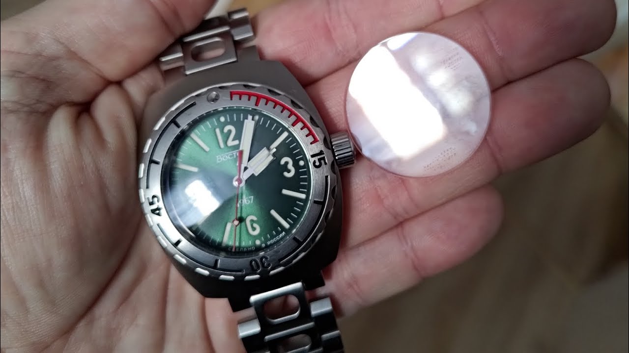 Восток амфибия 1967 2023. Замена сапфира на... САПФИР с антибликом, и другие модификации..