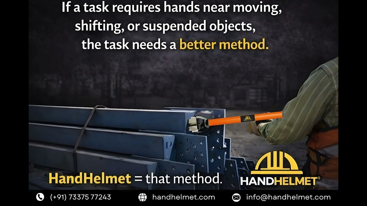 Hands-Off Industrial Safety | Suspended Load & Steel Plant Maintenance Solution | HandHelmet