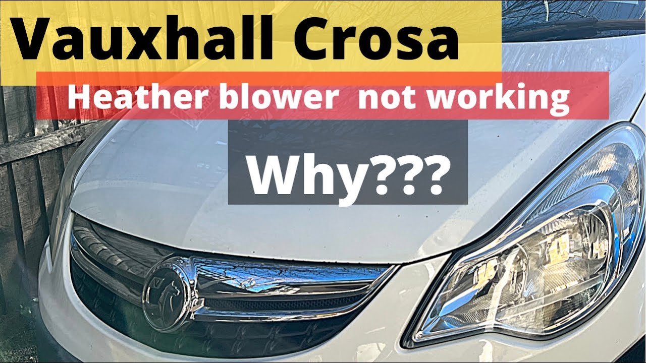 вентилятор отопителя vauxhall corsa не работает