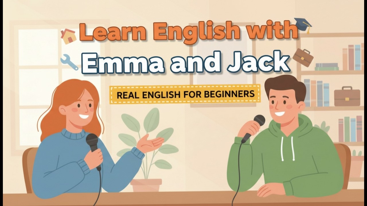 Learn English with Emma and Jack | learning English easy | Natural Talk English