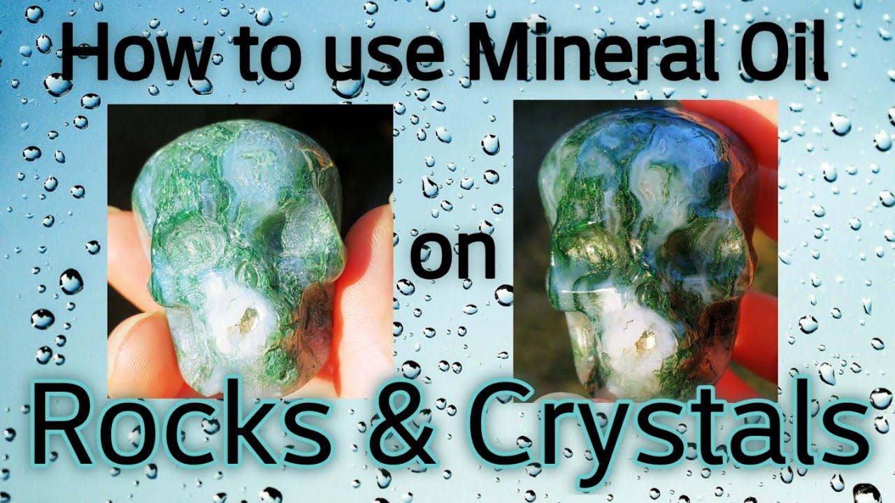 How to use Mineral Oil on Rocks & Crystals- Raw or Polished #thefinders