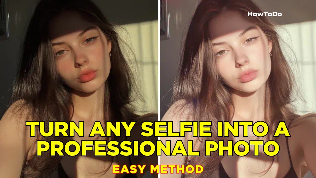 Turn Any Selfie Into a Professional Photo (Speechless Results) Easy Method / HowToDo