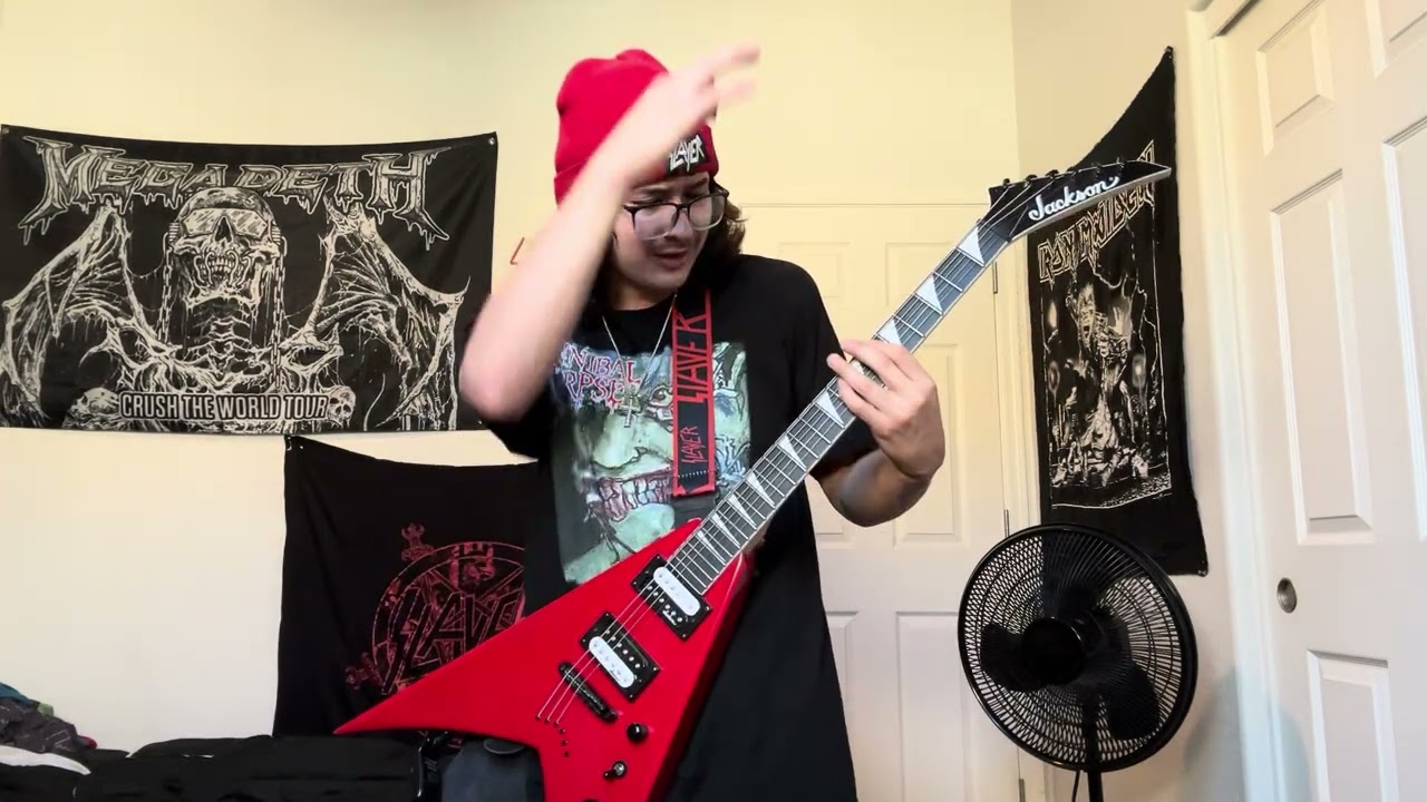 Here’s a thrash metal riff that I made! #newriff#guitarplaying#thrashmetal#guitarist#metalhead#🎸