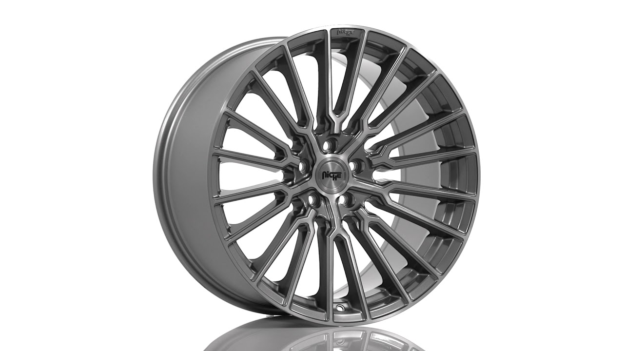 NICHE ROAD WHEELS PREMIO M251 - 20x10.5 - ANTHRACITE WITH BRUSHED TINT CLEAR