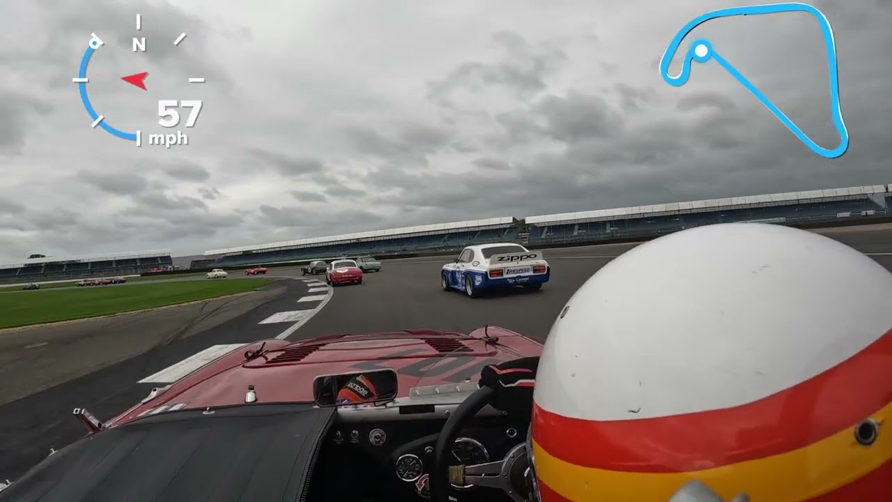 Michael Berry Austin Healey 100m Silverstone Equipe race 1
