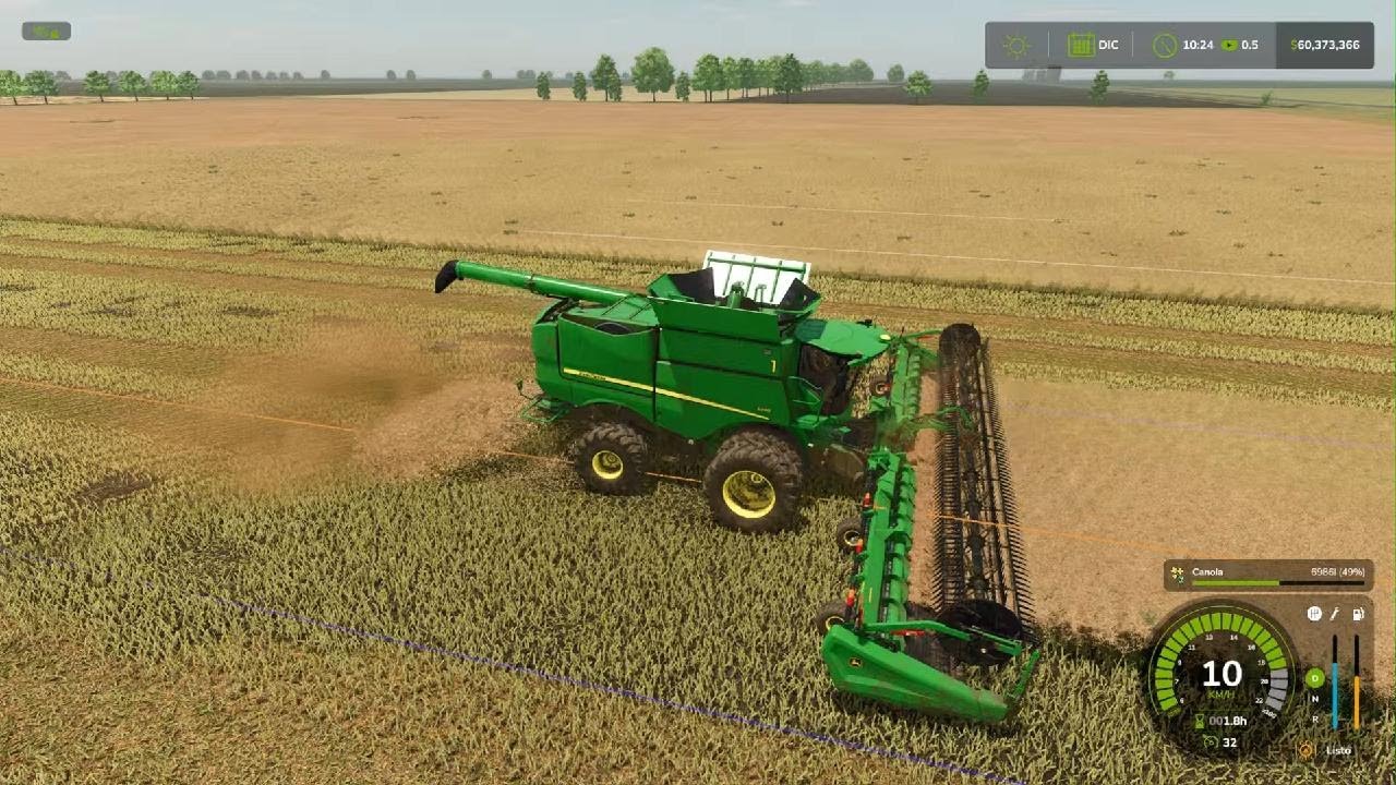 Fs25 en ps5 cosecha de canola
