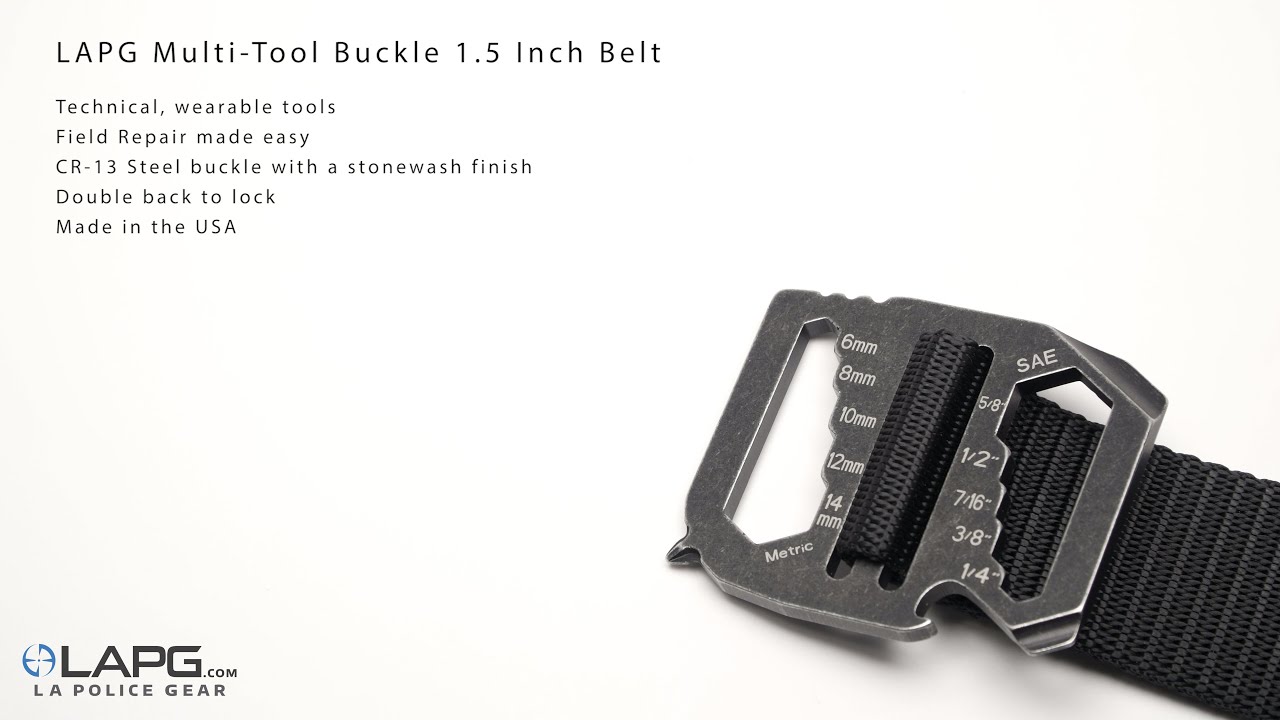LA Police Gear - Multi-Tool Buckle 1.5 Inch Belt