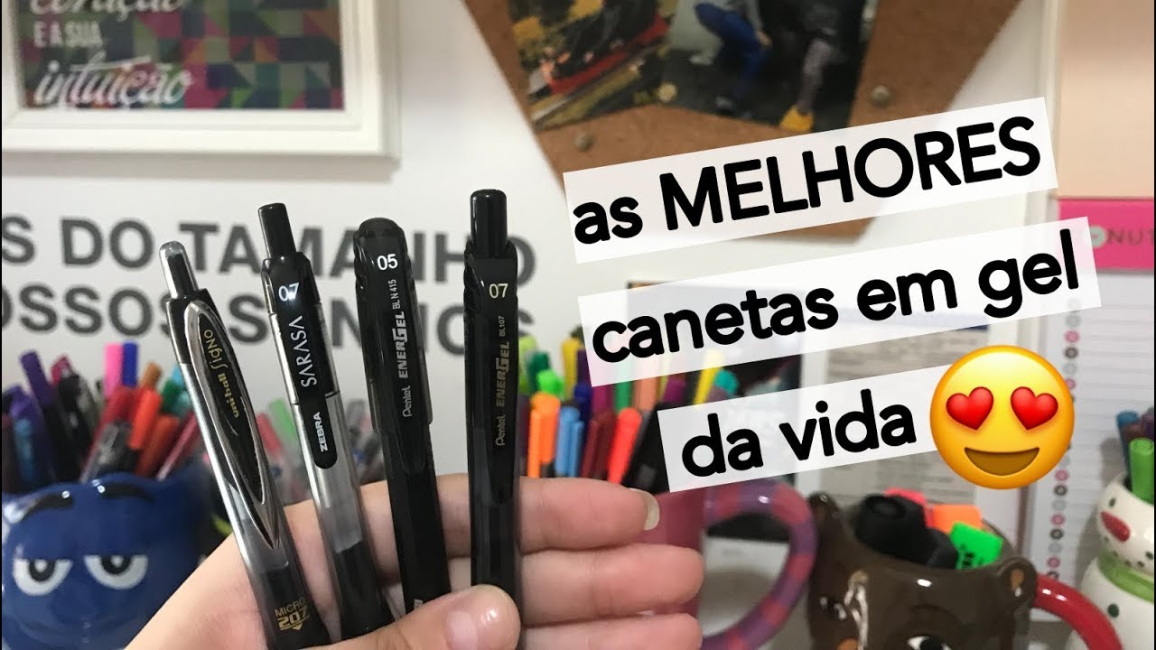 As melhores canetas em gel