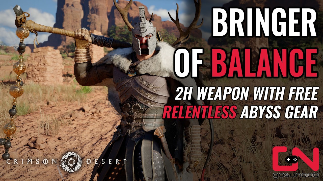 Crimson Desert Bringer of Balance 2H Weapon Location With Free Relentless Abyss Gear