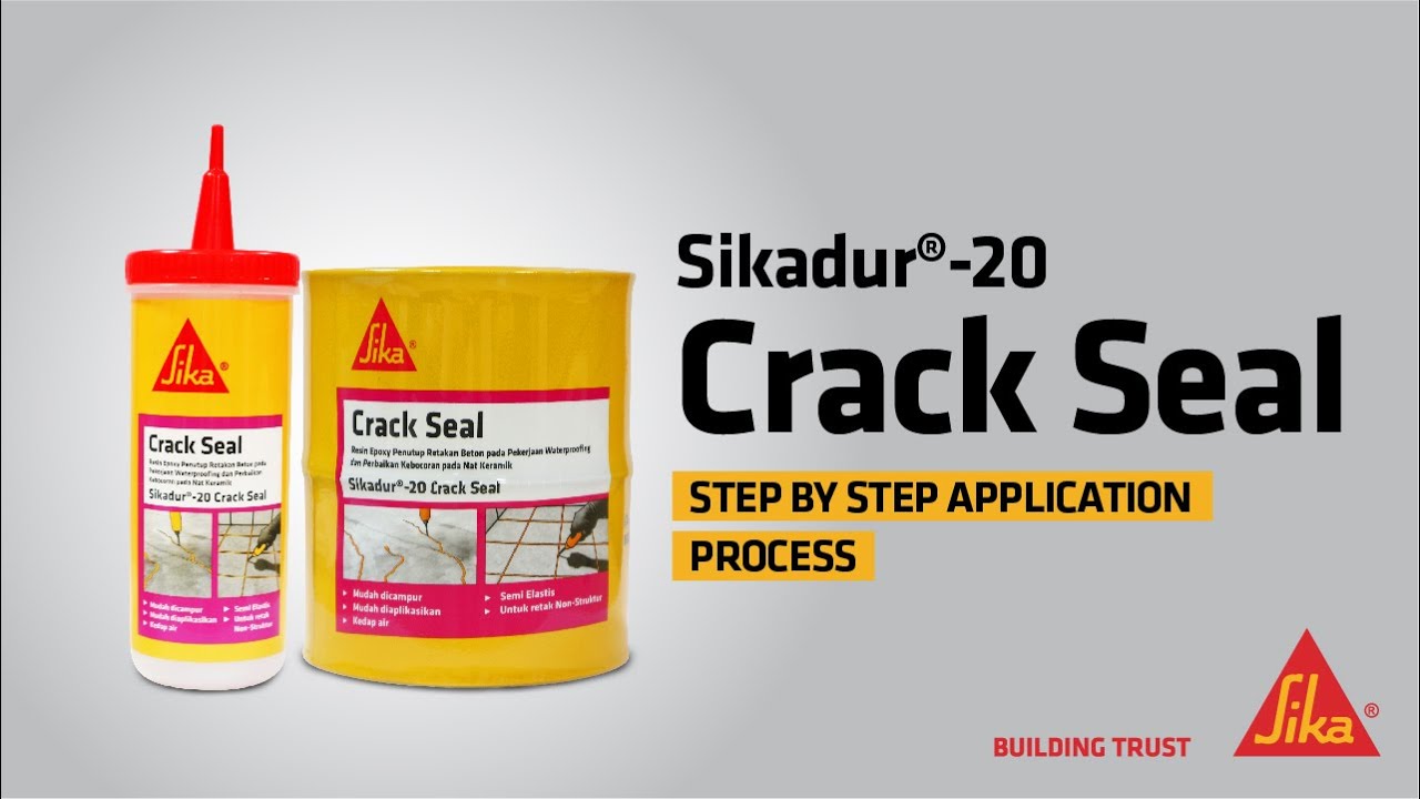 Sikadur-20® Crack Seal - Application Process