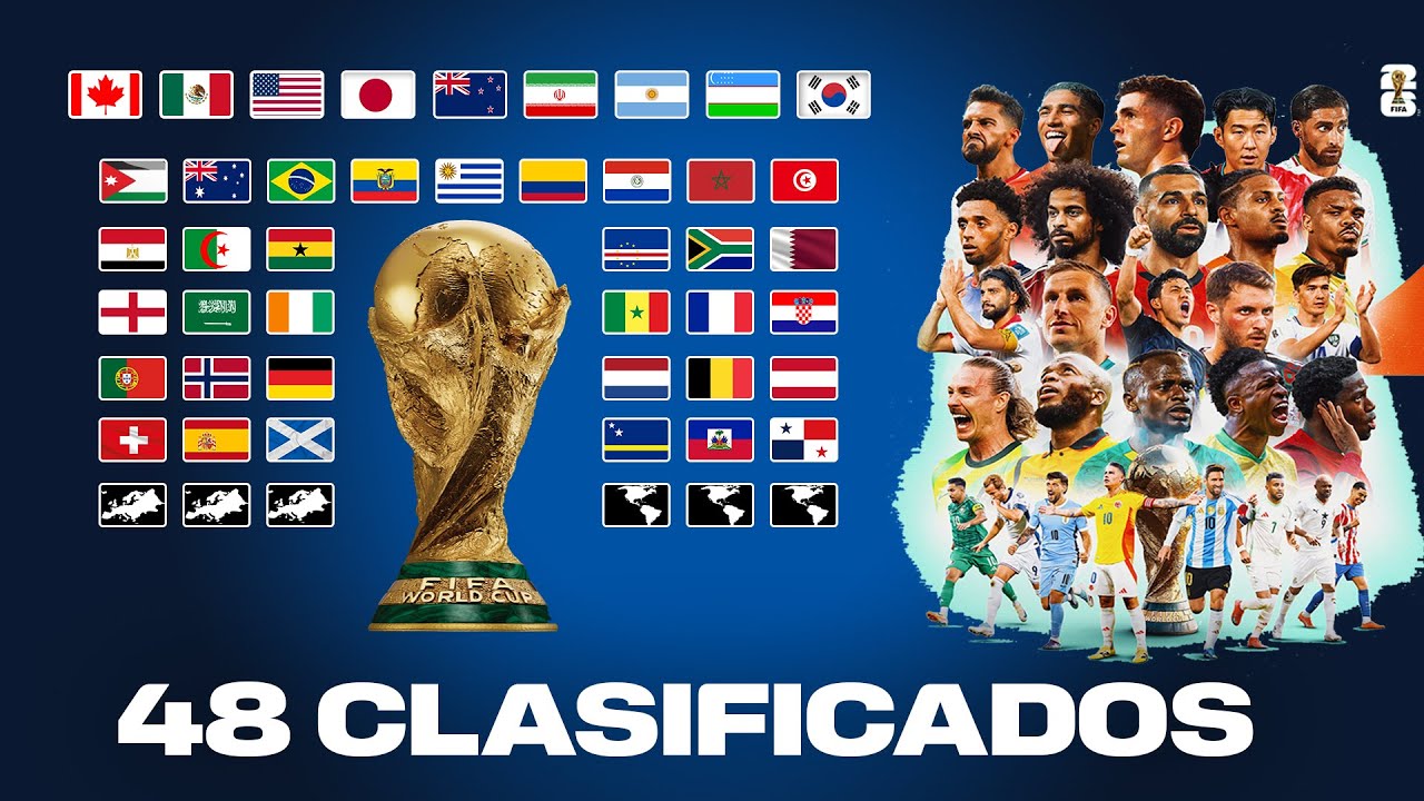 Las 48 selecciones del MUNDIAL 2026. &iquest;Qui&eacute;nes ya est&aacute;n y qui&eacute;nes faltan?