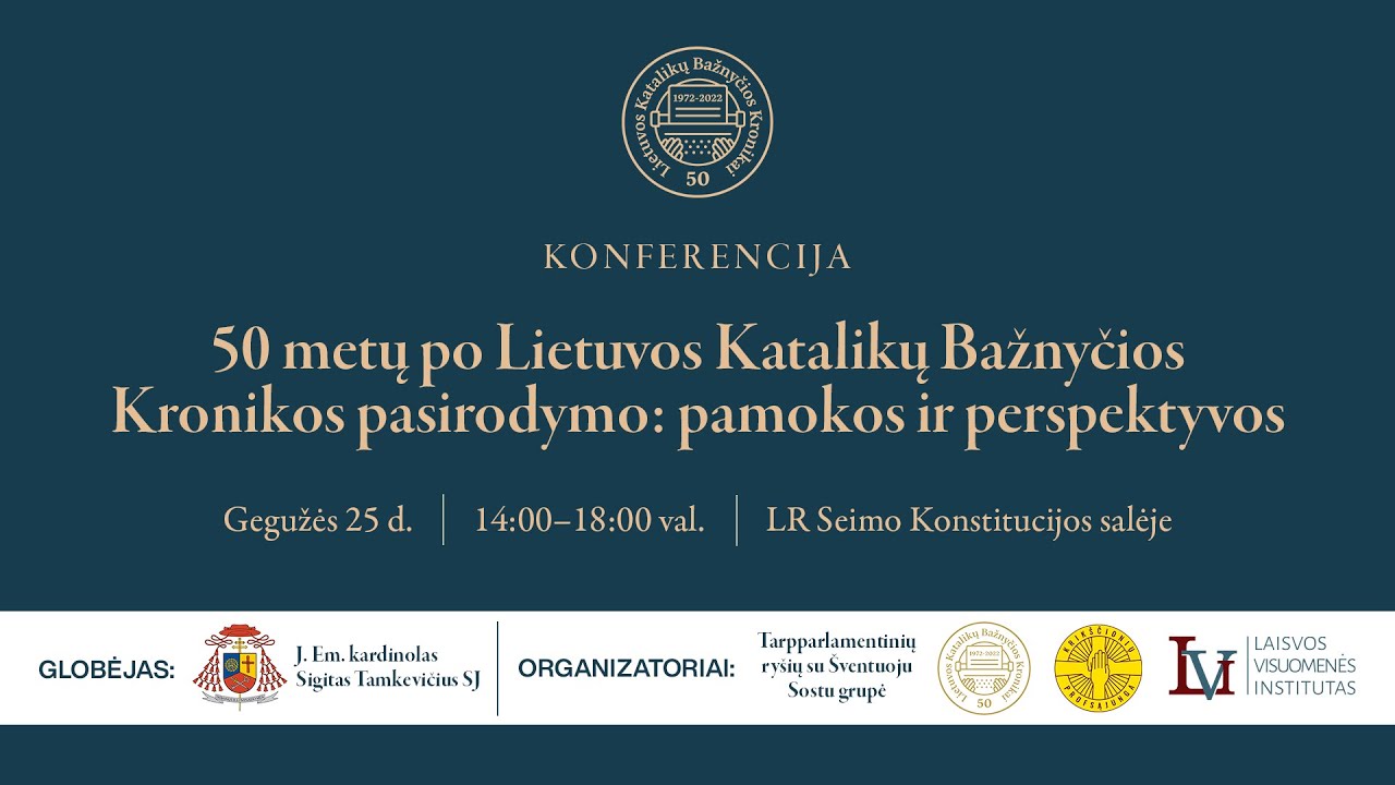 50 METŲ PO LIETUVOS KATALIKŲ BAŽNYČIOS KRONIKOS PASIRODYMO: PAMOKOS IR PERSPEKTYVOS