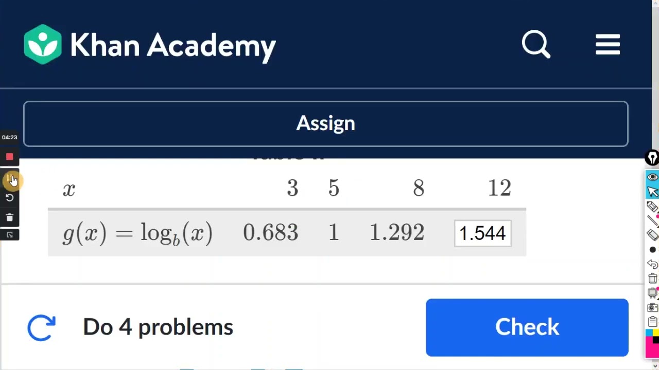 Relationship between exponentials & logarithms : Khan Academy