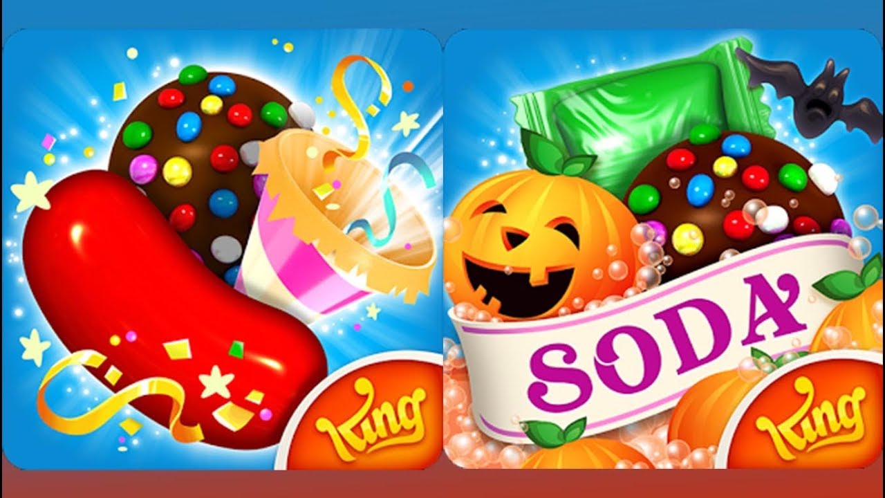 Candy Crush Saga Vs Candy Crush Soda Saga Gameplay (Android/iOS)