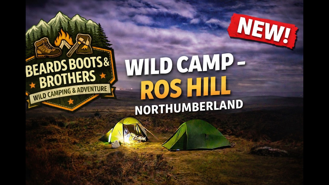 Wild Camping Ros Hill, Northumberland | Freezing Night & Eerie Fog