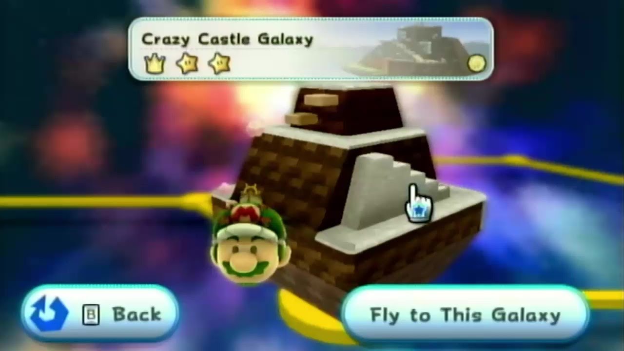Crazy Castle Galaxy [SMG2: Cosmos Collapse]