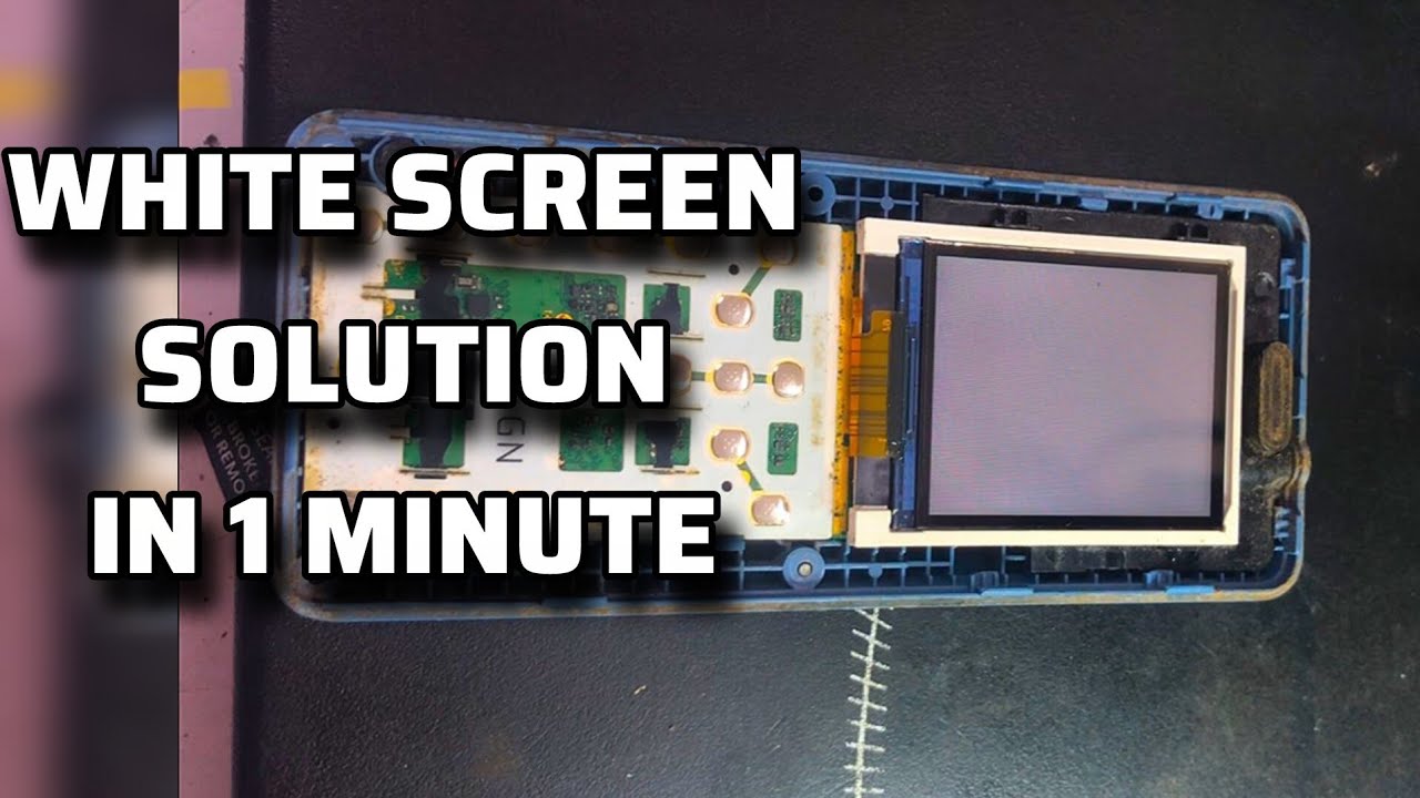 Itel 2160 White screen Solution 