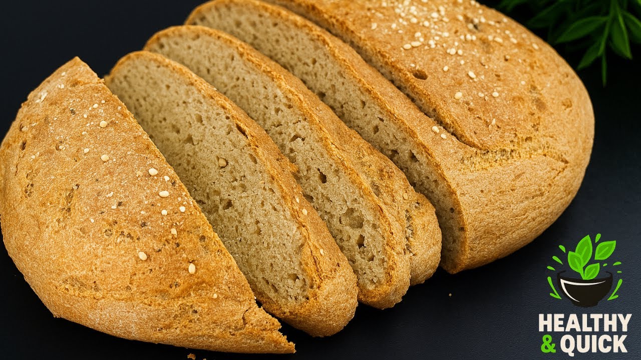 No Yeast, No Waiting! Healthy Chickpea Flour Bread in Under 1 Hour