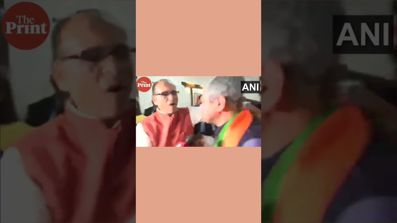 Shivraj Singh Chouhan exchanges sweets with VD sharma and Ashwini vaishnaw