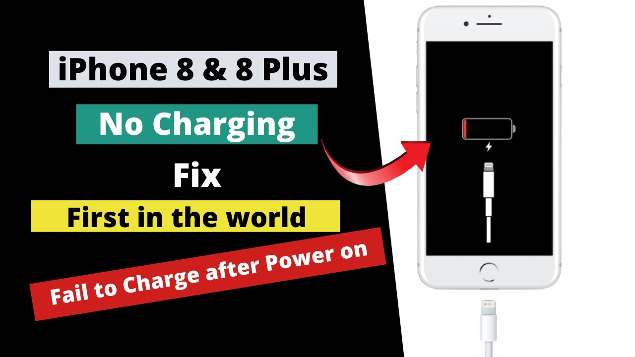 iPhone 8 plus not charging solved!Not charging after power on fix.