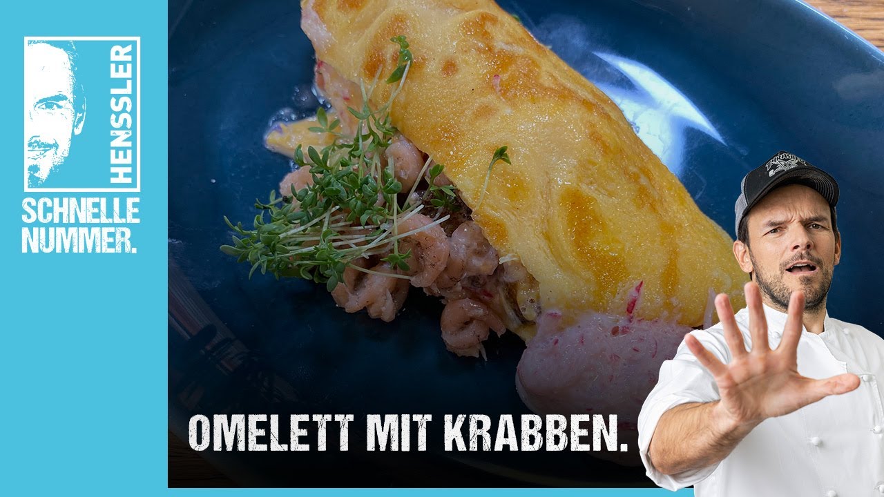 Schnelles Omelett mit Krabben Rezept von Steffen Henssler