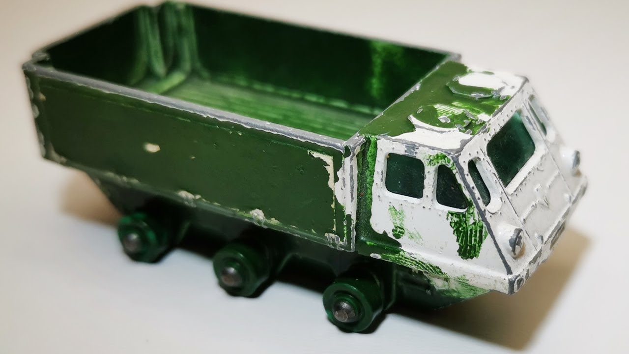 Восстановление MATCHBOX, Alvis Stalwart № 61, весенняя реставрация, ремонт игрушек