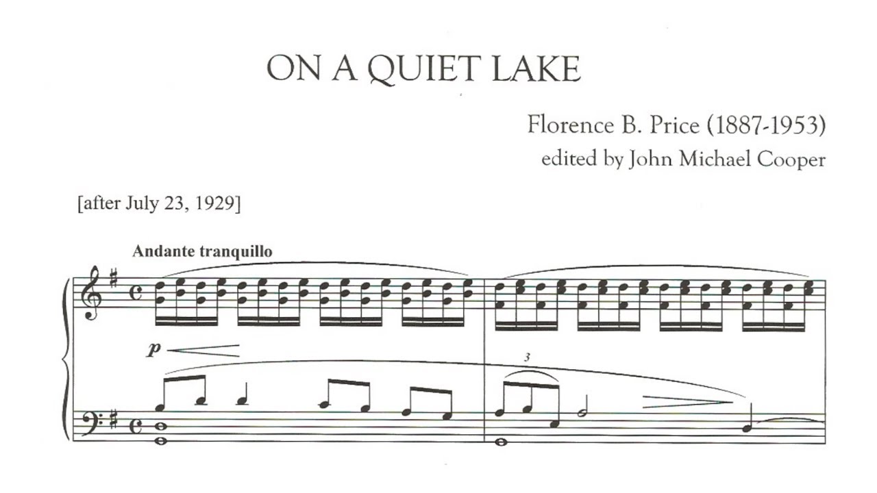 Florence Price - On a Quiet Lake