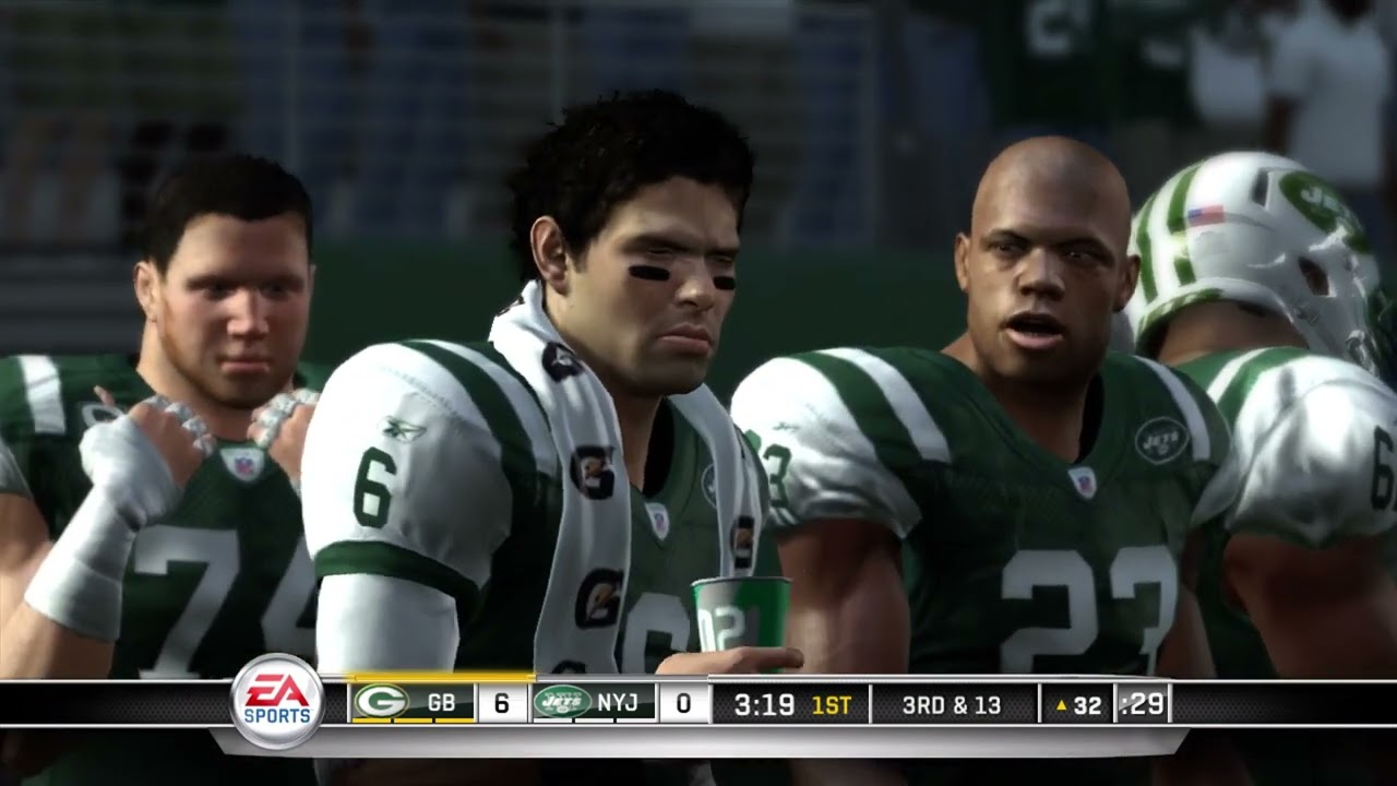 Madden NFL 11 Gameplay - Green Bay Packers vs New York Jets