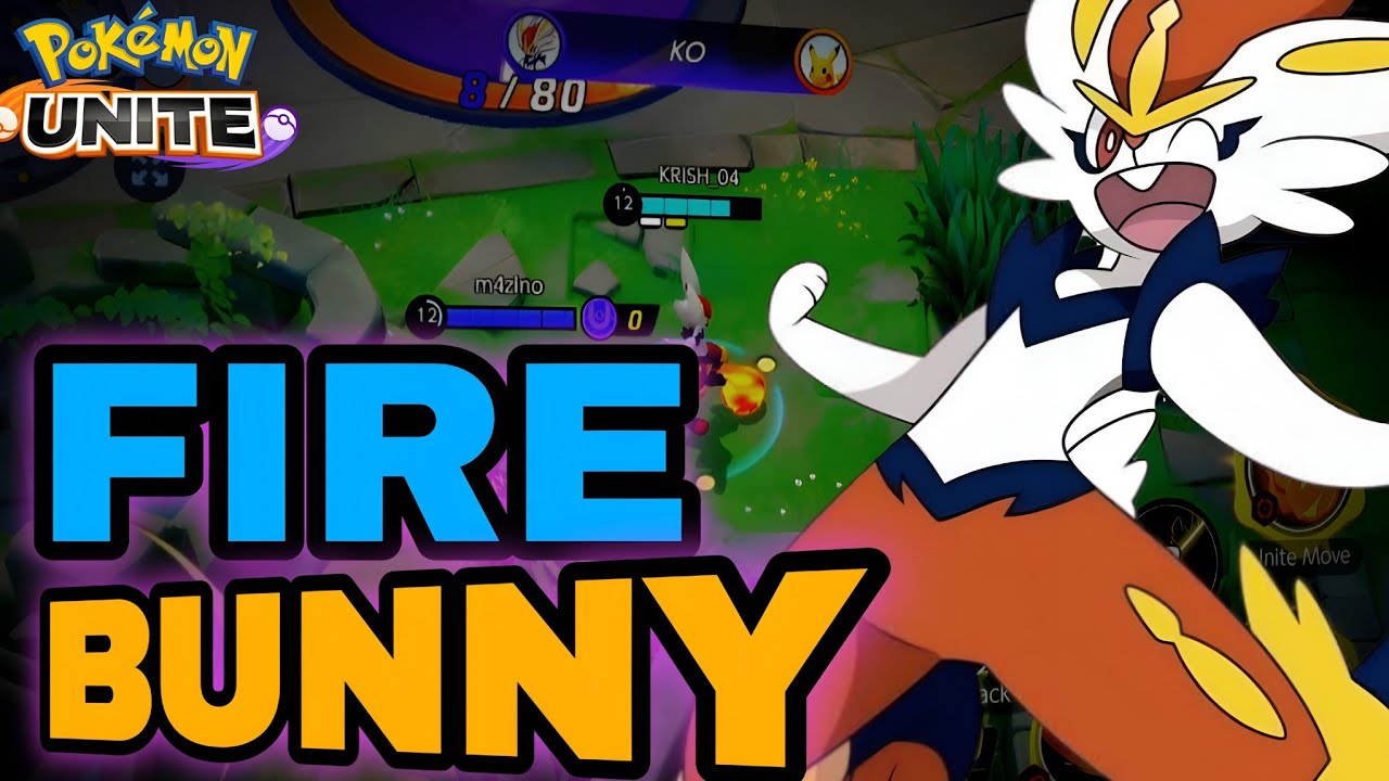 This Fire Bunny' Melts Everyone | pokemon unite