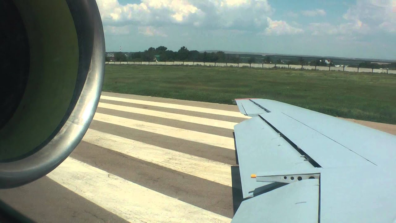 YAK-42D SarAvia take off Saratov - Domodedovo