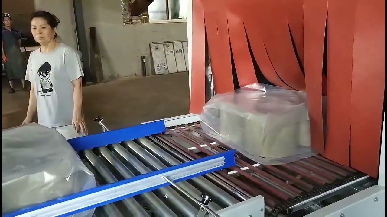 Customized 2 Layers Shrink Film Wrapping Packaging Machine