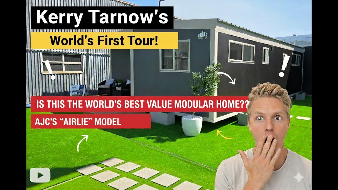 Краткий обзор: модульный дом Airlie с Керри Тарноу | AJC Modular QLD