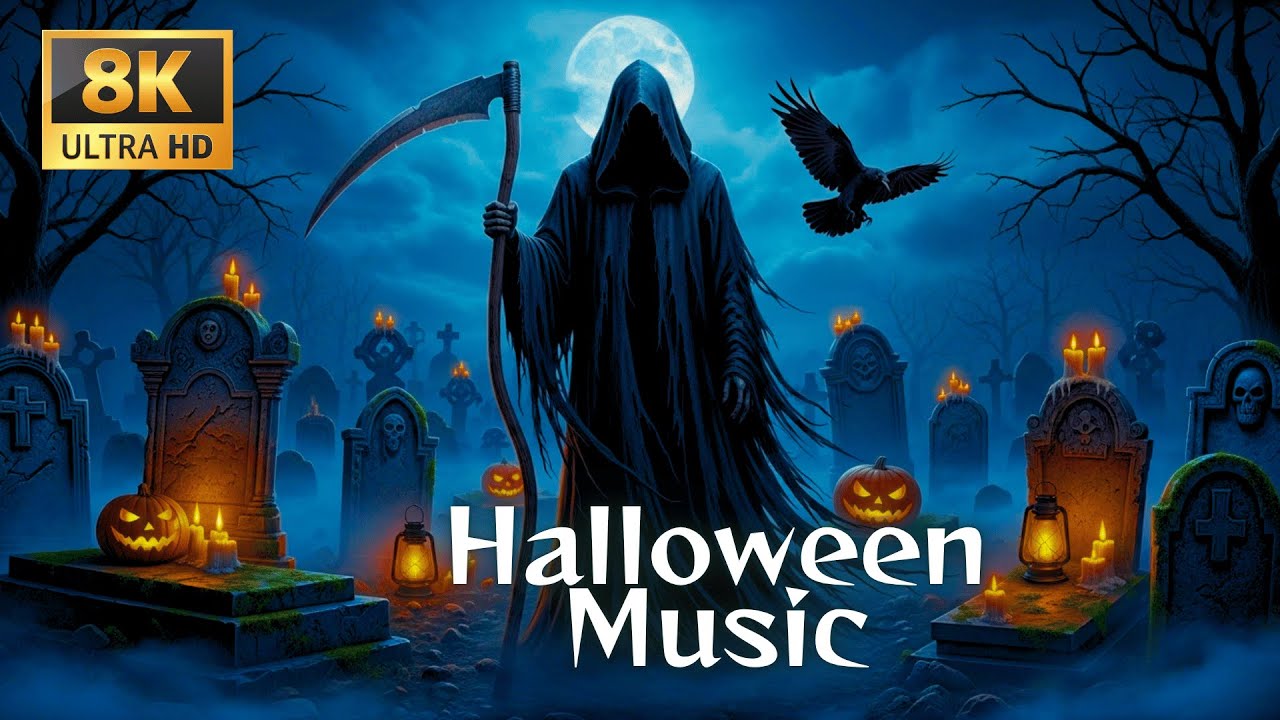 Halloween Night Ambience 2025 🎃 Haunted Pumpkin Village 👻 Relaxing Spooky Sleep Music Vibes