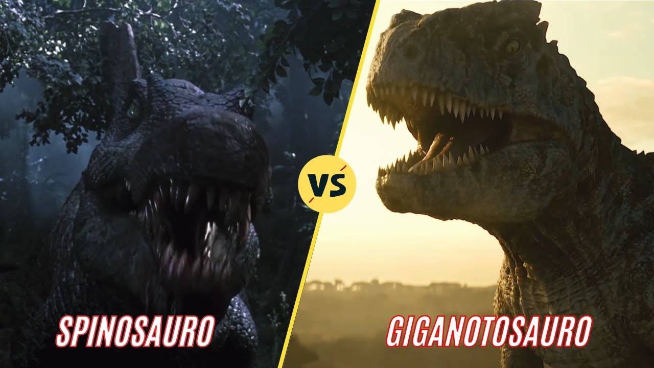 SPINOSAURO InGen vs GIGANOTOSAURO BioSyn: chi vincerebbe? [Versus]