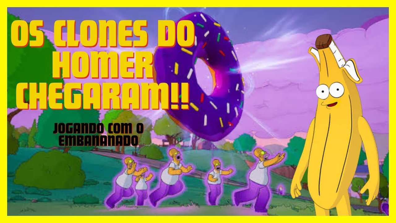 FORTNITE - Invasão de Clones do Homer Simpson no Fortnite! 😱🍩