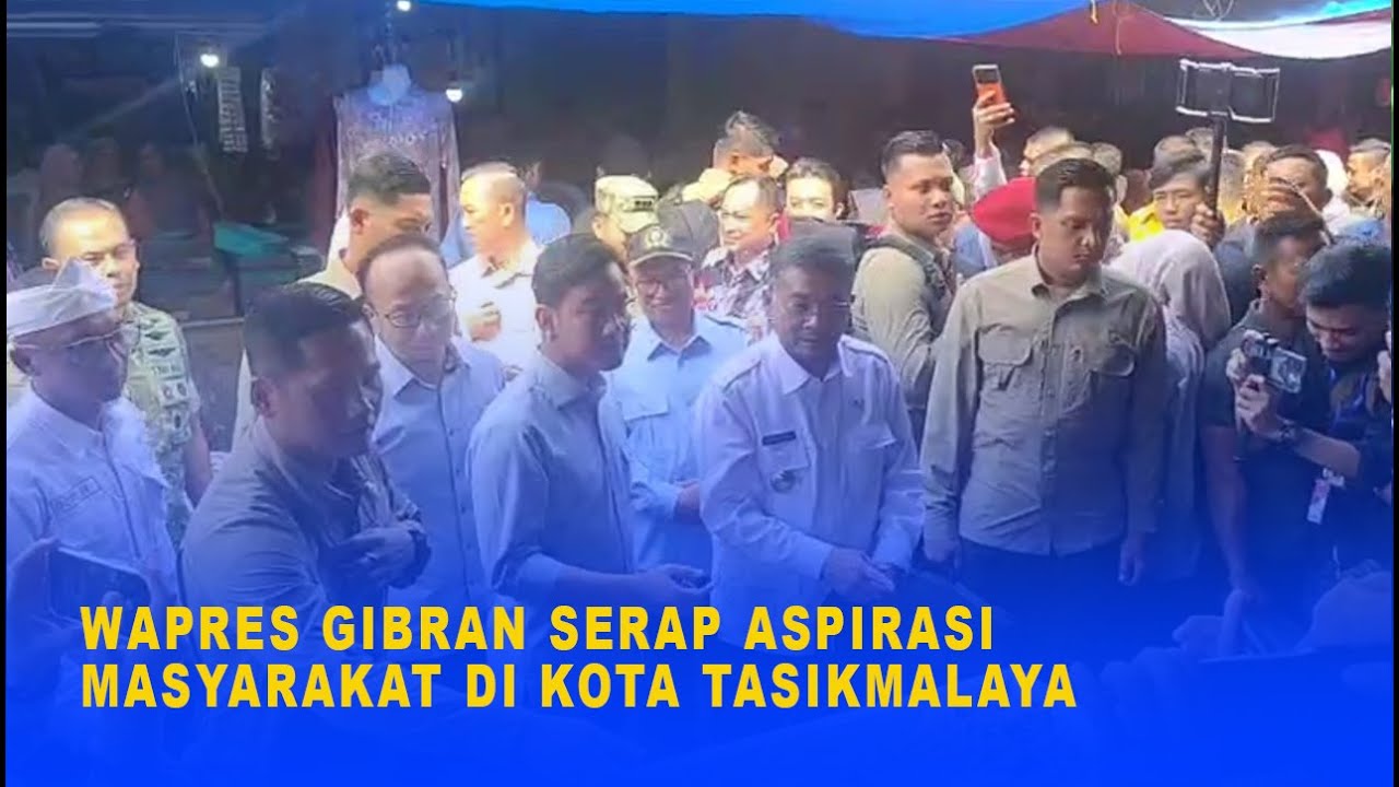 WAPRES GIBRAN SERAP ASPIRASI MASYARAKAT DI KOTA TASIKMALAYA