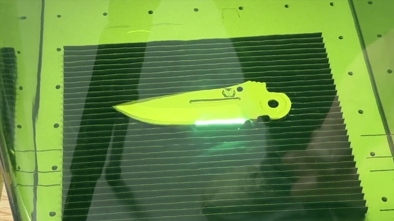 Stripping a Scratched Benchmade Knife with the xTool F1 Ultra Laser