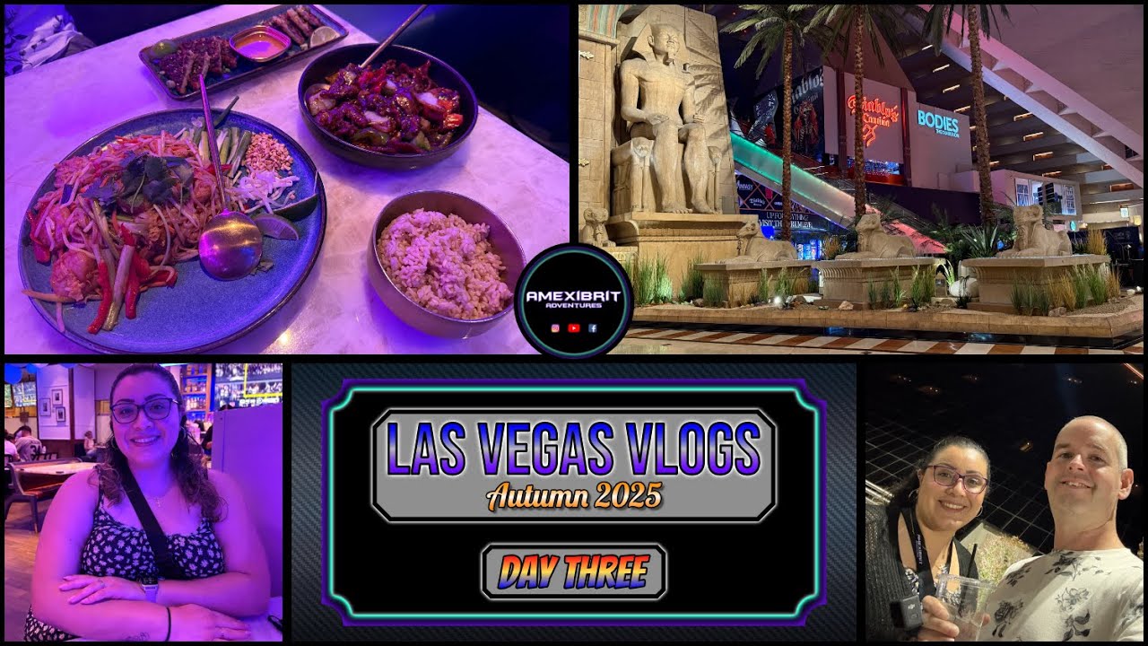 Las Vegas Vlog - Autumn 2025 - Day 3 - Border Grill, Mandalay Bay Slots, Luxor check in, Chin Chin