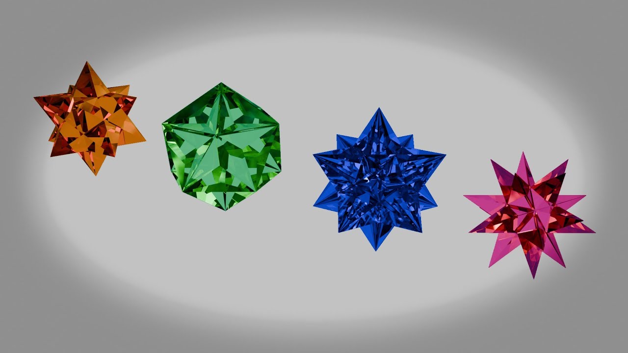Blender: How to model Kepler-Poinsot Polyhedra