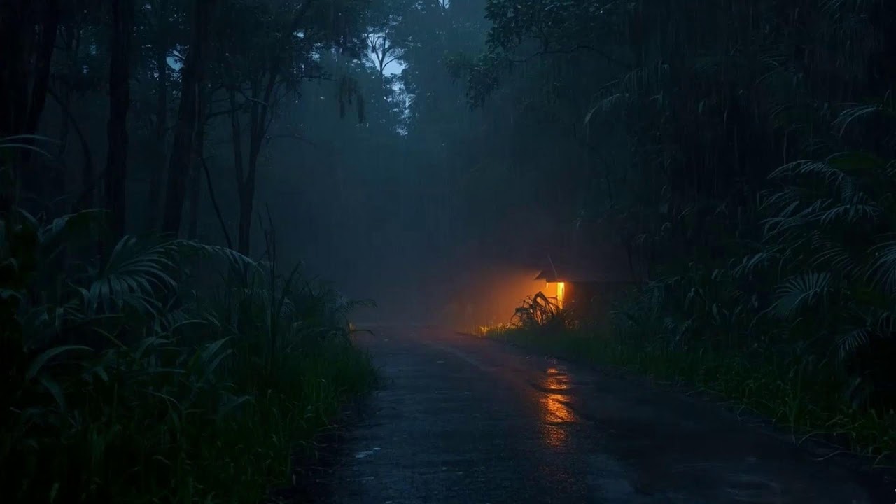 Night Rain Sounds | Calm Thunder White Noise for Restful Sleep