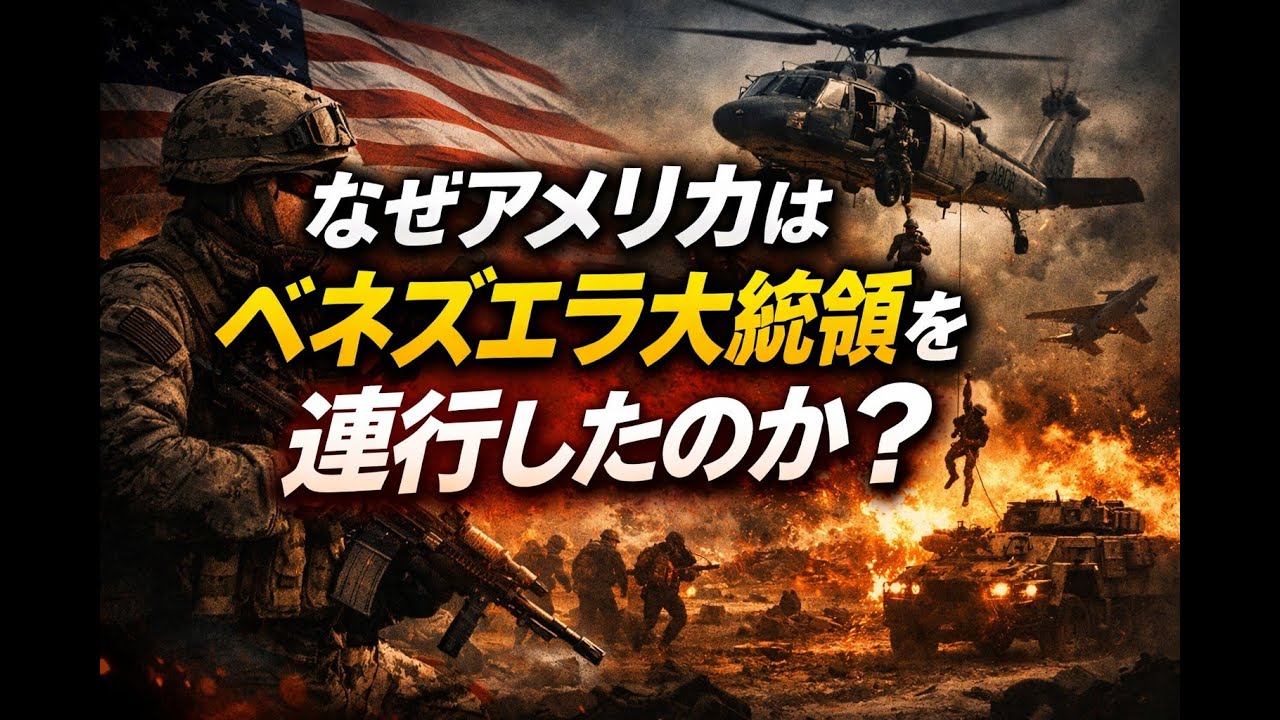 【速報】なぜアメリカはベネズエラ大統領を連行したのか？石油では説明できない“本当の理由”
