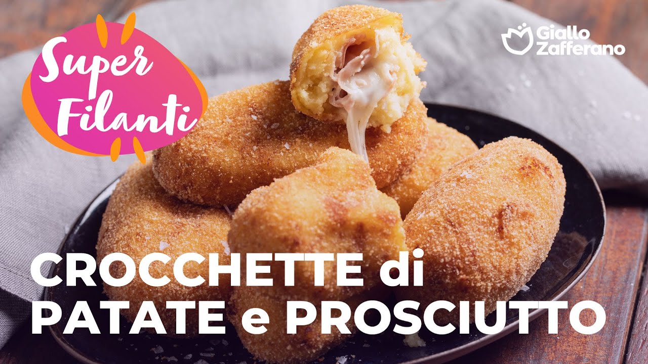 CROCCHETTE di PATATE con CUORE FILANTE di MOZZARELLA e PROSCIUTTO🔥😍🥔🧀