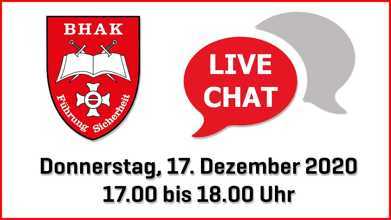 Live-Chat BHAK für Führung und Sicherheit
