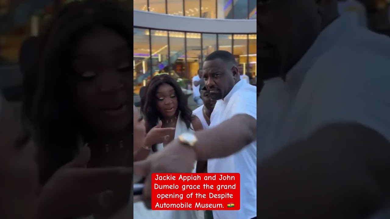 John Dumelo & Jackie Appiah links up @ Despite&rsquo;s Automobile Museum opening #ghanaentertainment