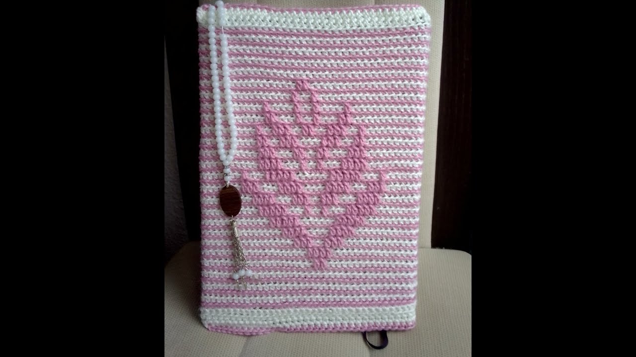 Обложка для книг крючком. Схема. Описание процесса. Crochet book cover step by step.