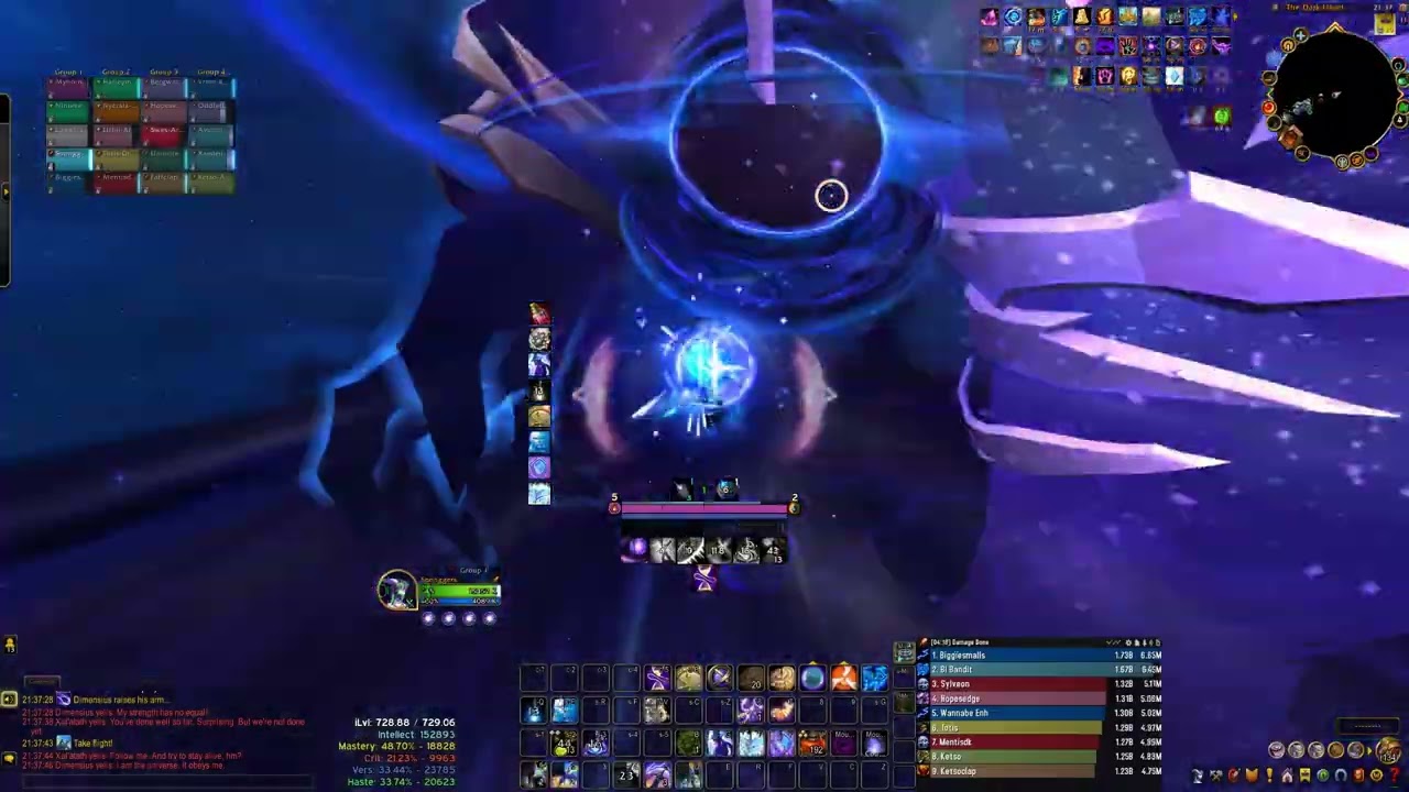 Dimensius Mythic Arcane Mage POV