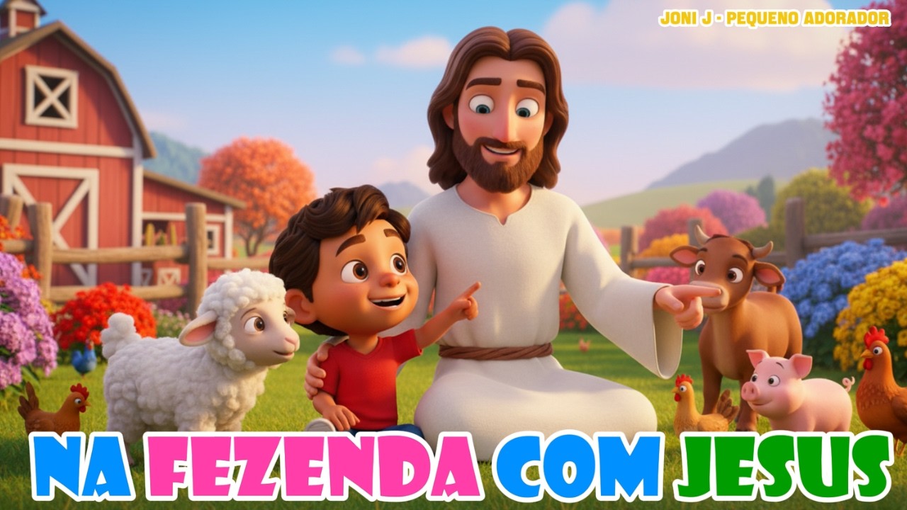 Na Fazenda Com Jesus - Música Infantil Gospel Divertida  | Joni J Pequeno Adorador