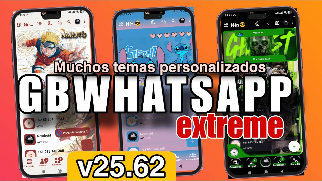 NUEVO GBWHATSAPP PRO v25.62 M&aacute;s Muchos temas Gratis